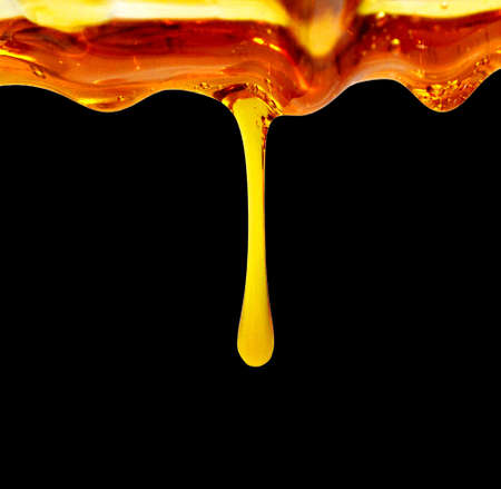 Pouring honeyの写真素材