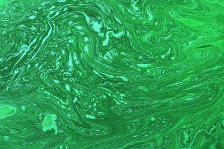 Green and pink floral abstract pattern isolated on white background. Transparent watercolor pink, green and gold textureの写真素材