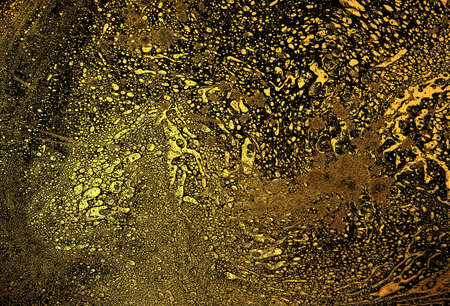 Mixture of acrylic paints Abstract liquid marble texture Fluid art. Deep colour backgroundの写真素材