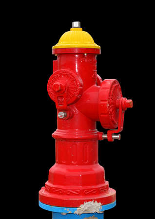 Red Fire Hydrant on White