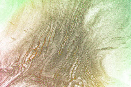 Marbled blue, green and gold abstract background. Liquid marble pattern.