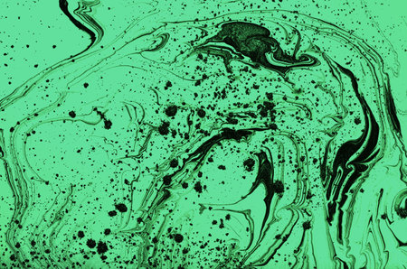 Green marble abstract acrylic background. Marbling artwork texture. Agate ripple pattern. Gold...