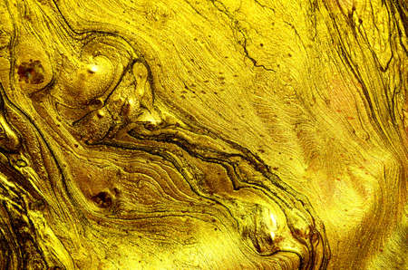 Abstract gold and dark marble texture