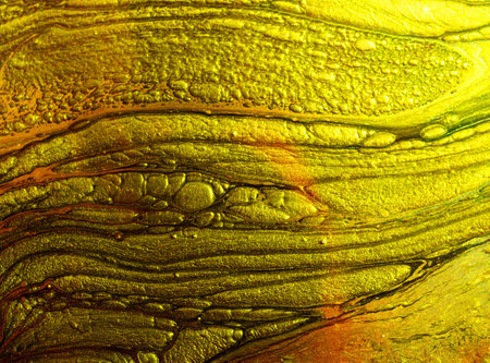 Beautiful abstract art of Ebru marbling painting techniques on water with paints