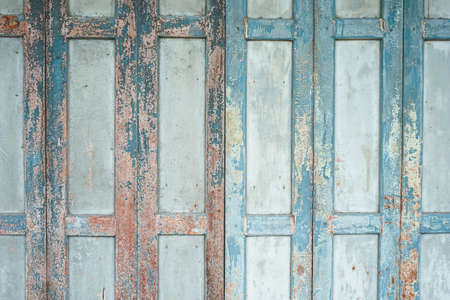 colorful of old vintage wood wall or door for wood backgroundの写真素材