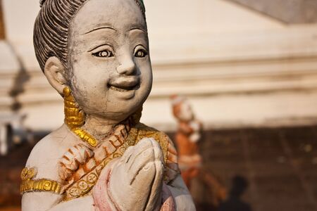 Sawasdee kha in Thai greeingの写真素材