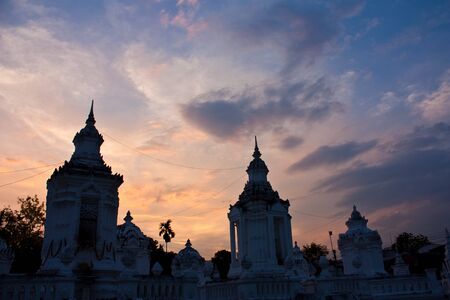 Stupa in templeの写真素材