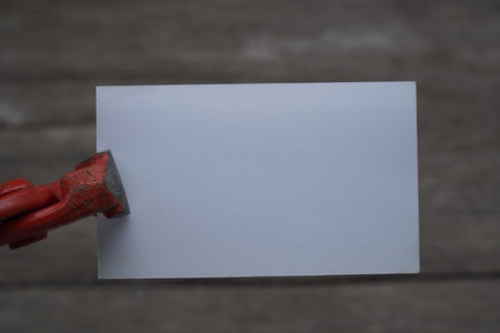 Name card mock up backgroundの写真素材