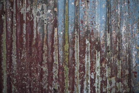 Old rustic steel zinc surface texture and backgroundの写真素材
