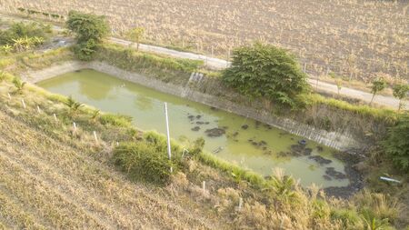 Water sources for agriculture. Important factors in drought farming.の写真素材