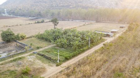 Agricultural land management of aerial photographers.の写真素材