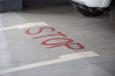 Stop on the floorの写真素材
