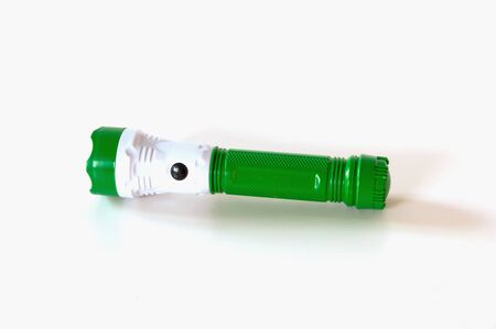 Green torch on a white backgroundの写真素材
