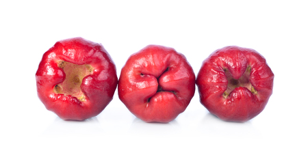 Rose apples isolate with white backgroundの写真素材