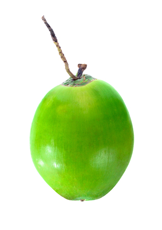 Coconut isolate on white background, top viewdの写真素材