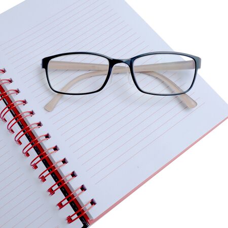 books and glassesの写真素材
