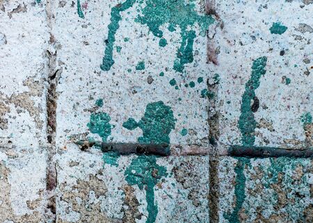 Old paint fragment of the wallの写真素材