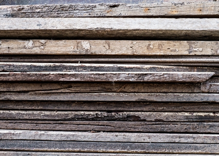 Pile of wood chipsの写真素材