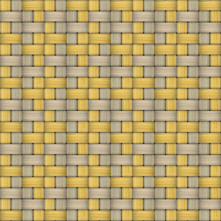 Abstract decorative wooden striped textured weaving backgroundの写真素材