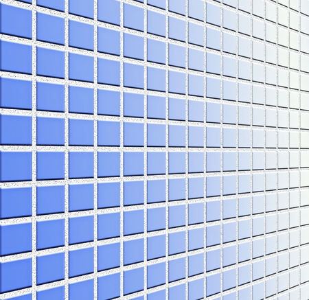 blue tile wallの写真素材