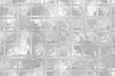 gray color glass brick wallの写真素材