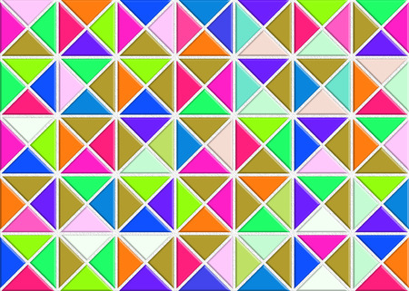 Colorful Tile triangular wall texture background