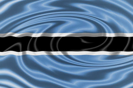Botswana waving flagの写真素材