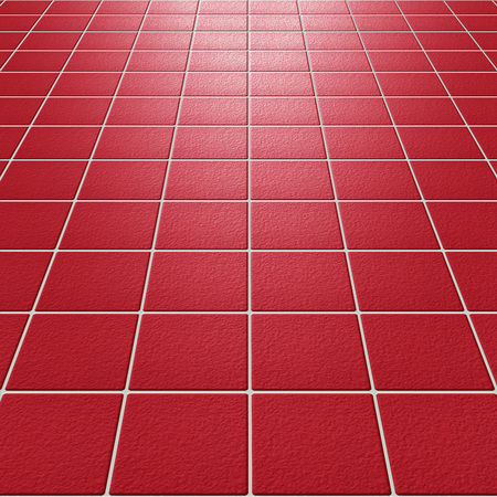 Red rough mosaicの写真素材