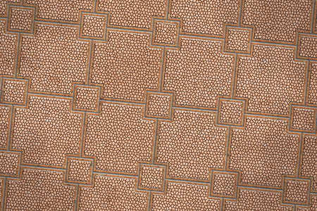 Pavement of Squares in Brown Colors