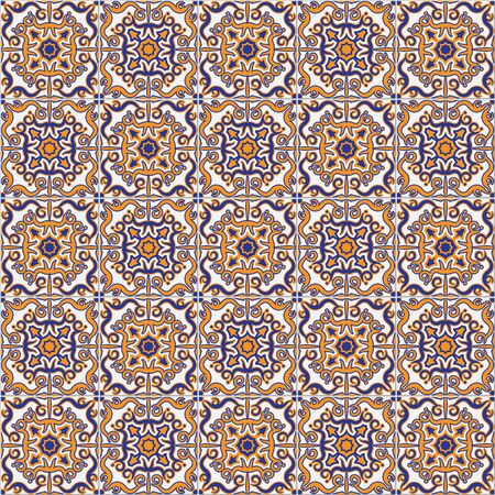 Tile decorative pattern ornament.のイラスト素材