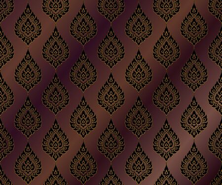 Thai Art pattern Backgroundのイラスト素材