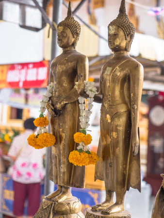 Beautiful Temple and Buddha statue in Thailand.の写真素材