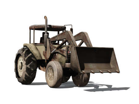 tractor wheel loaderの写真素材