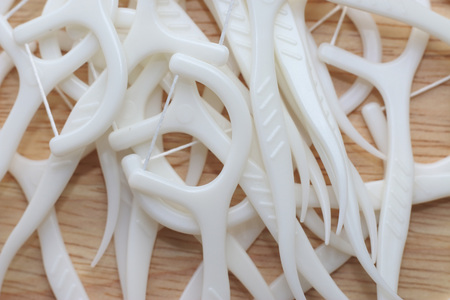 dental flossの写真素材