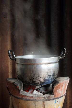 pot Boil waterの写真素材