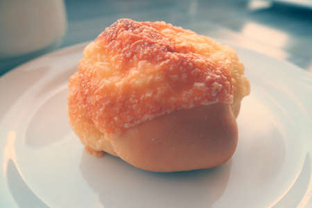 bread for breakfast color vintage