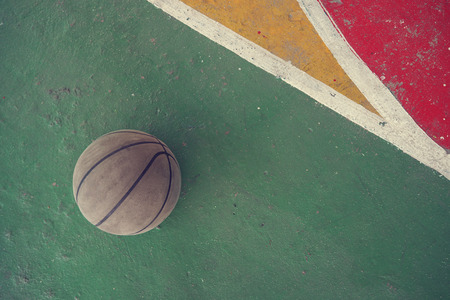 basketball vintage color