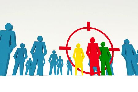 people business target  group conceptの写真素材