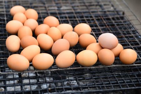 Grilled eggsの写真素材