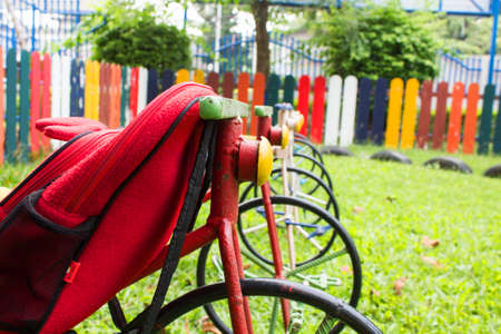 the Satchel on the bikeの写真素材