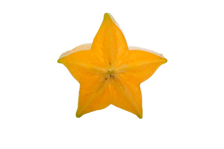 star apple on white backgroundの写真素材