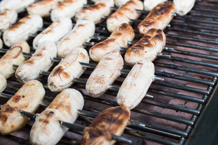 Grilled bananaの写真素材
