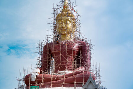 Construction of Buddhaの写真素材