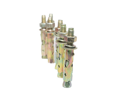 Isolated concrete screw, studio shotの写真素材