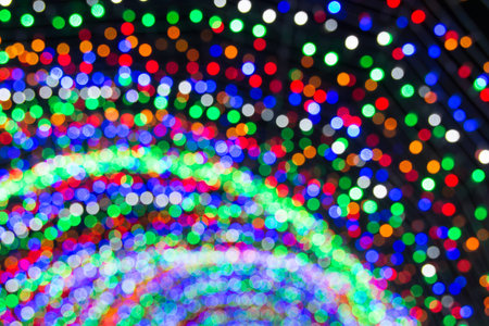 Multicolor bokeh circle background