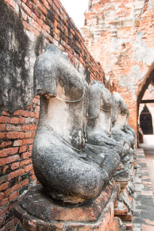 The ancient city of Ayutthayaの写真素材
