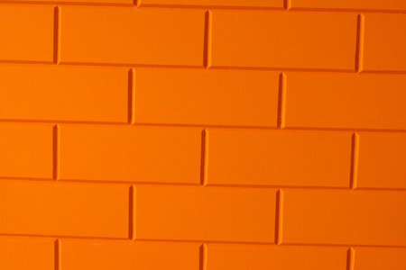 Walls made of brick orangeの写真素材