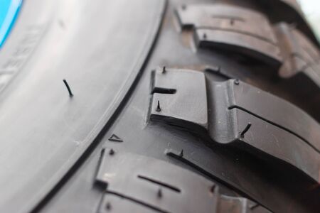 Tires for sale at a tire storeの写真素材