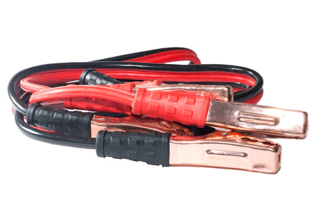 umper cables for jump starting a carの写真素材