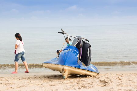 Jetski on the beachの写真素材